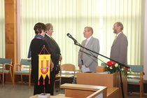 Eläkeliiton onnittelut Martti Häikiö ja Mauno Laitila