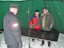 Tässä sitä on nyt hyvä tarjoilla kahvit ja mehut hiihtäjille ja kesällä tyttöjen lettuja paistella...